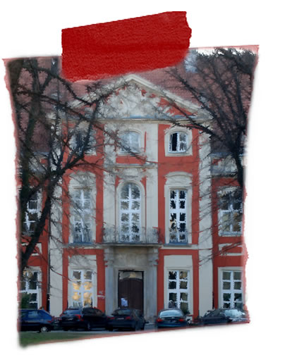 Widok na główne wejście do Pałacu Czapskich